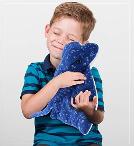 DolliBu Spotted Blue Stingray Plush Toy - 17 Inches