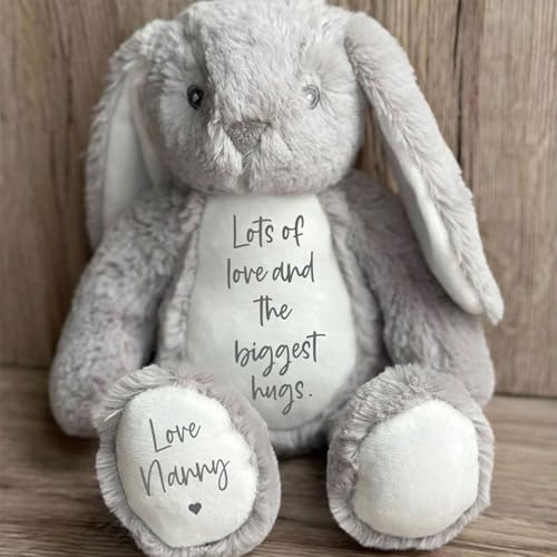 Custom Plush Bunny Keepsake Gift Toy with Name Personalization