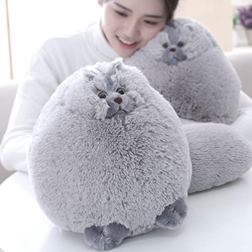 Winsterch Gray Fat Cat Plushie 10 Inches