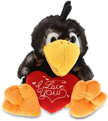 DolliBu I Love You Sitting Crow Plush Toy - 95 Inches
