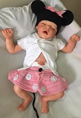 Pinky Reborn Realistic Newborn Baby Dolls 19 Inch Handmade