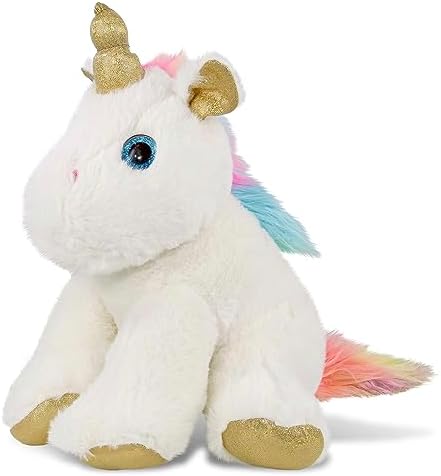 DolliBu White Gold Unicorn Plush 115 Inch