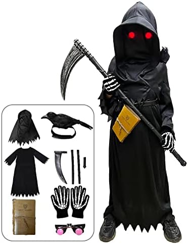 Grim Reaper Costume Kids Halloween Set for Boys