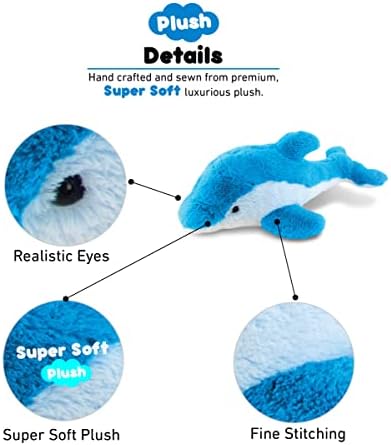 Puzzled DolliBu Plush Dolphin - 18 Inch Soft Huggable Toy