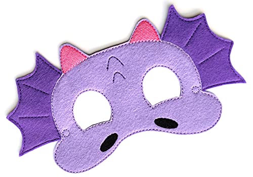 Baby WhatKnots Kids Purple Dragon Felt Face Mask 1
