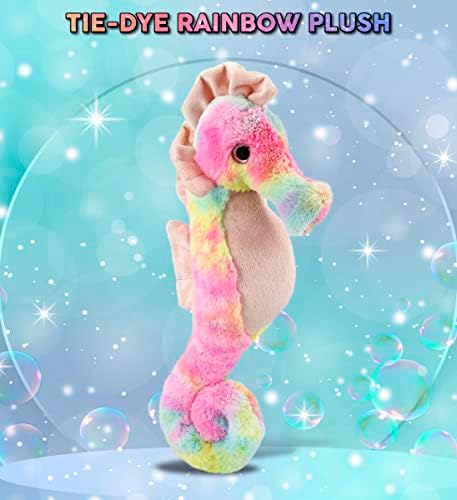Dolli Bu Rainbow Seahorse Plush Toy - 15 Inches