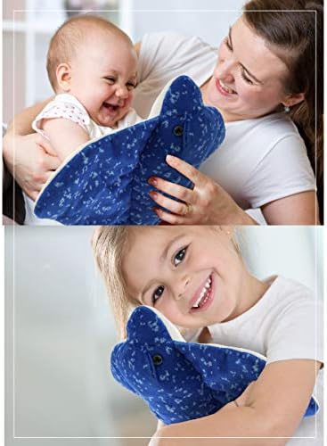 DolliBu Spotted Blue Stingray Plush Toy - 17 Inches