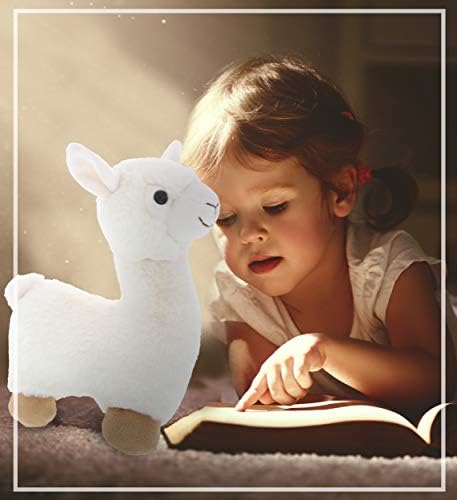 DolliBu Super Soft White Llama Plush Toy 11 Inches