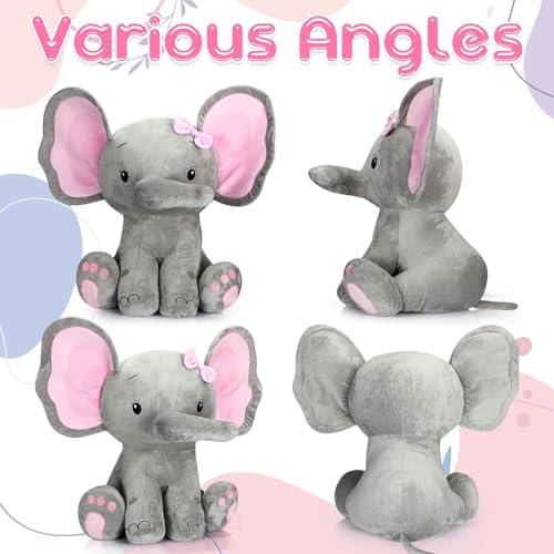 Jenaai 24 Inch Giant Plush Elephant for Kids