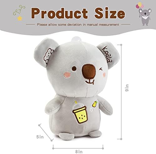ZGXIONG 9 Inch Grey Koala Plushie Toy