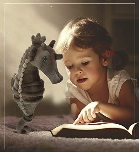 DolliBu Wild Stuffed Animals Soft Plush Collection - 12 Inch Brown Seahorse