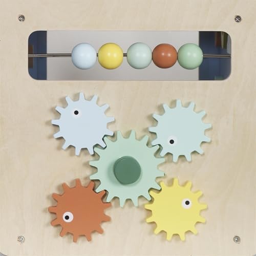 Buoyantkids 7-in-1 Wooden Activity Cube for Toddlers 1-3
