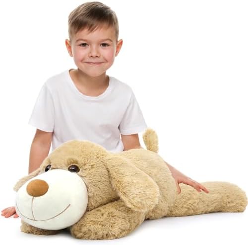BENINY Giant Dog Plush 32 Inch Cuddly Pillow Toy