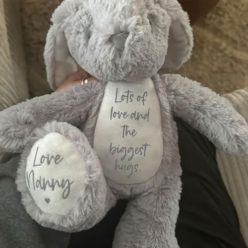 Custom Plush Bunny Keepsake Gift Toy with Name Personalization