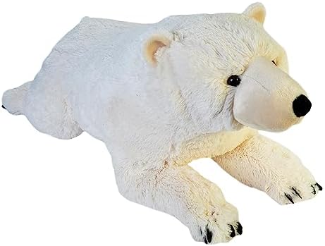 Wild Republic Jumbo Polar Bear Plush 30 Inches