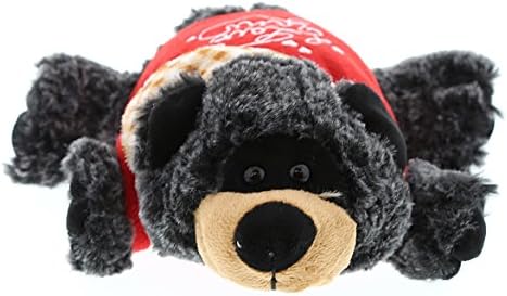 DolliBu I Love You Valentine Lying Black Bear Plush - 9 Inches