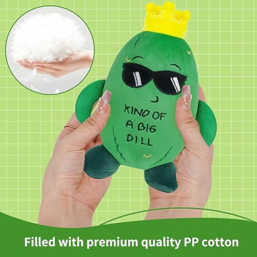 Pickle Stuffed Animal Plush Toy with Sunglasses