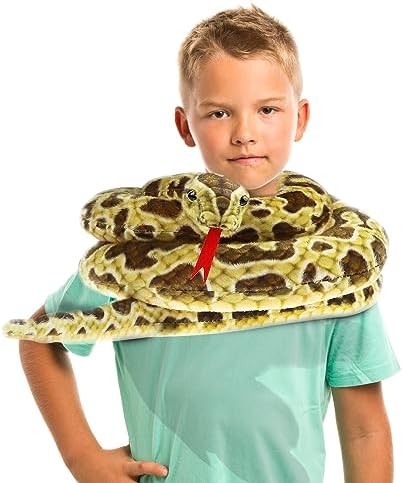 80 Inch Realistic Snake Plush Toy for Kids 1