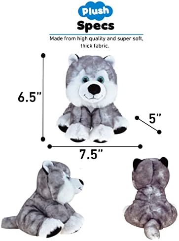 Puzzled DolliBu Floppy Husky Plush 9 Inch