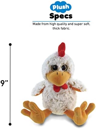 Puzzled DulliBu Plush Rooster - Soft Huggable 9 Inch Toy
