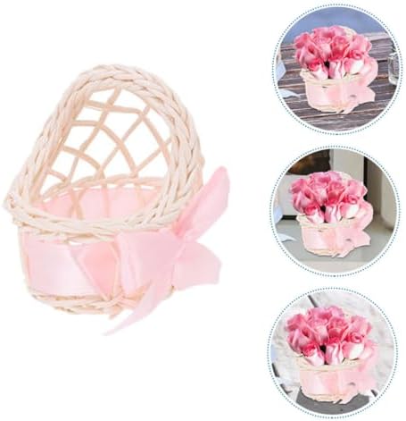 BESPORTBLE Mini Woven Rattan Basket Decor 6pcs