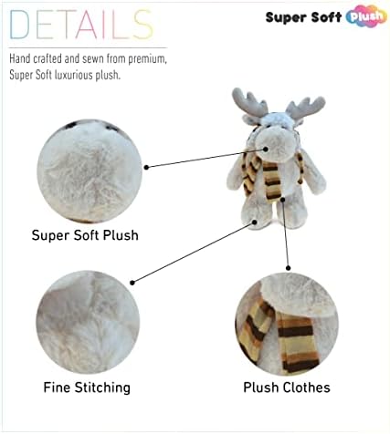 Puzzled DolliBu Standing Moose Plush Toy - 135 Inches