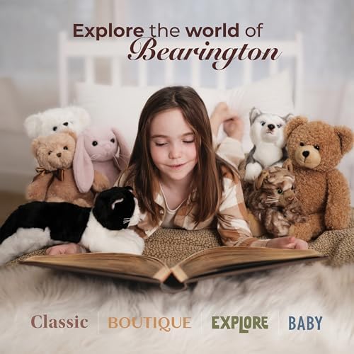 Bearington Collection Lil Domino 8 Inch Plush Cat Stuffed Animal