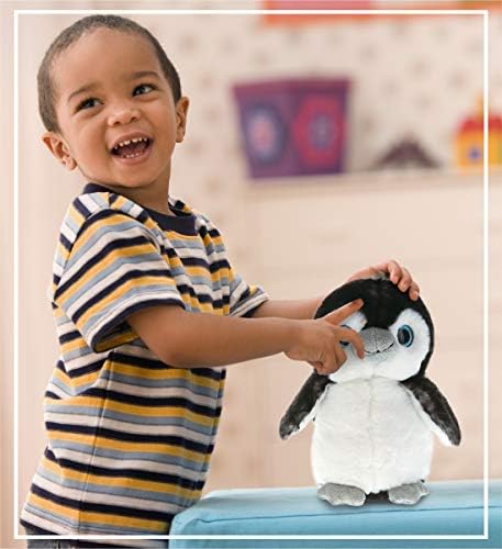 DolliBu Grey Penguin Plush - 9 Inches 1