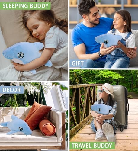 DolliBu Dolphin Eco-Friendly Plush Toy 135 Inch
