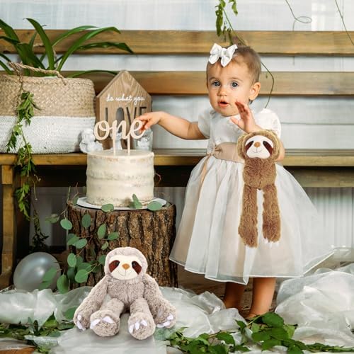 Queekay 2-Pack Sloth Plush Toy Hanging Decor 1