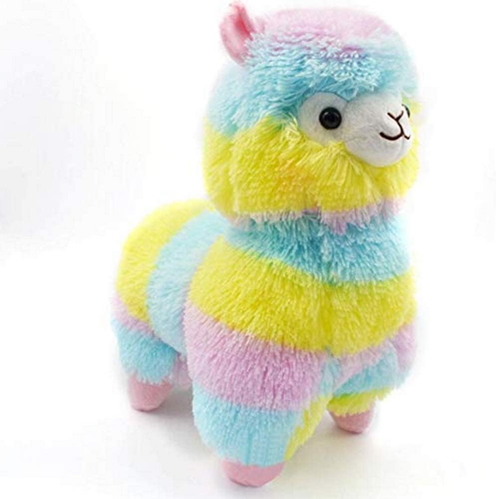 137 Inch Rainbow Llama Plush Toy for Kids and Adults