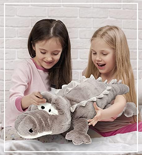 DolliBu Jumbo Alligator Plush Pillow 33 Inch