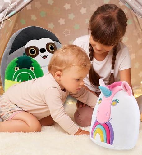 DolliBu Snug-Mooshies Unicorn Plush Toy - 10 Inch