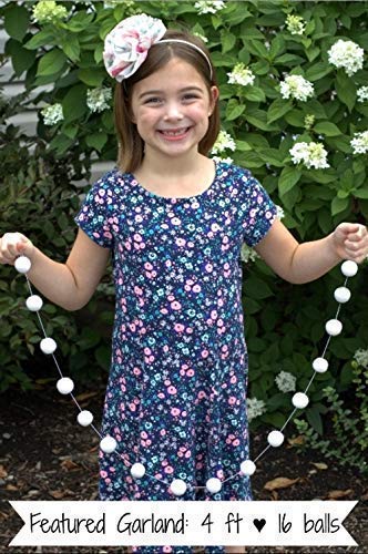 Felt Ball Star Garland - 1 Balls 2 Stars - Winter Decor