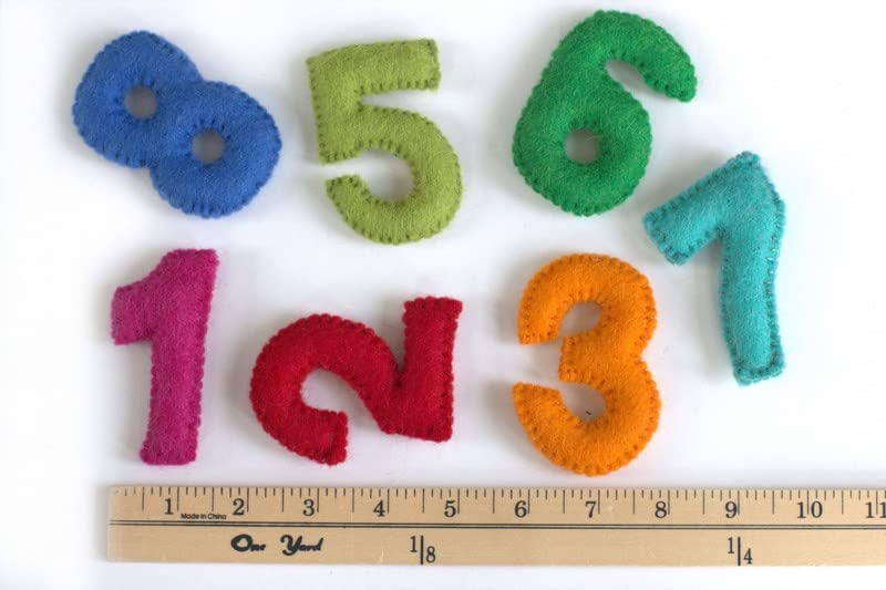 Matthew Mae Monthly Milestone Felt Number Set 0-9 PINK