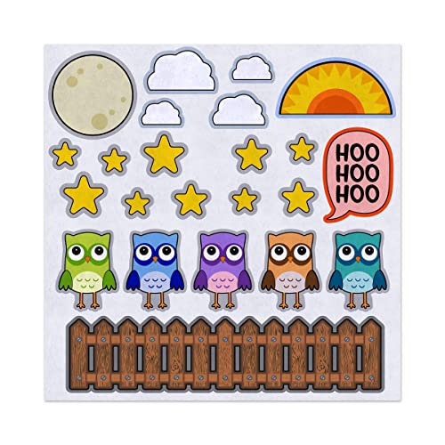 Groovy Giftables 5 or 10 Little Owls Felt Play Art Set