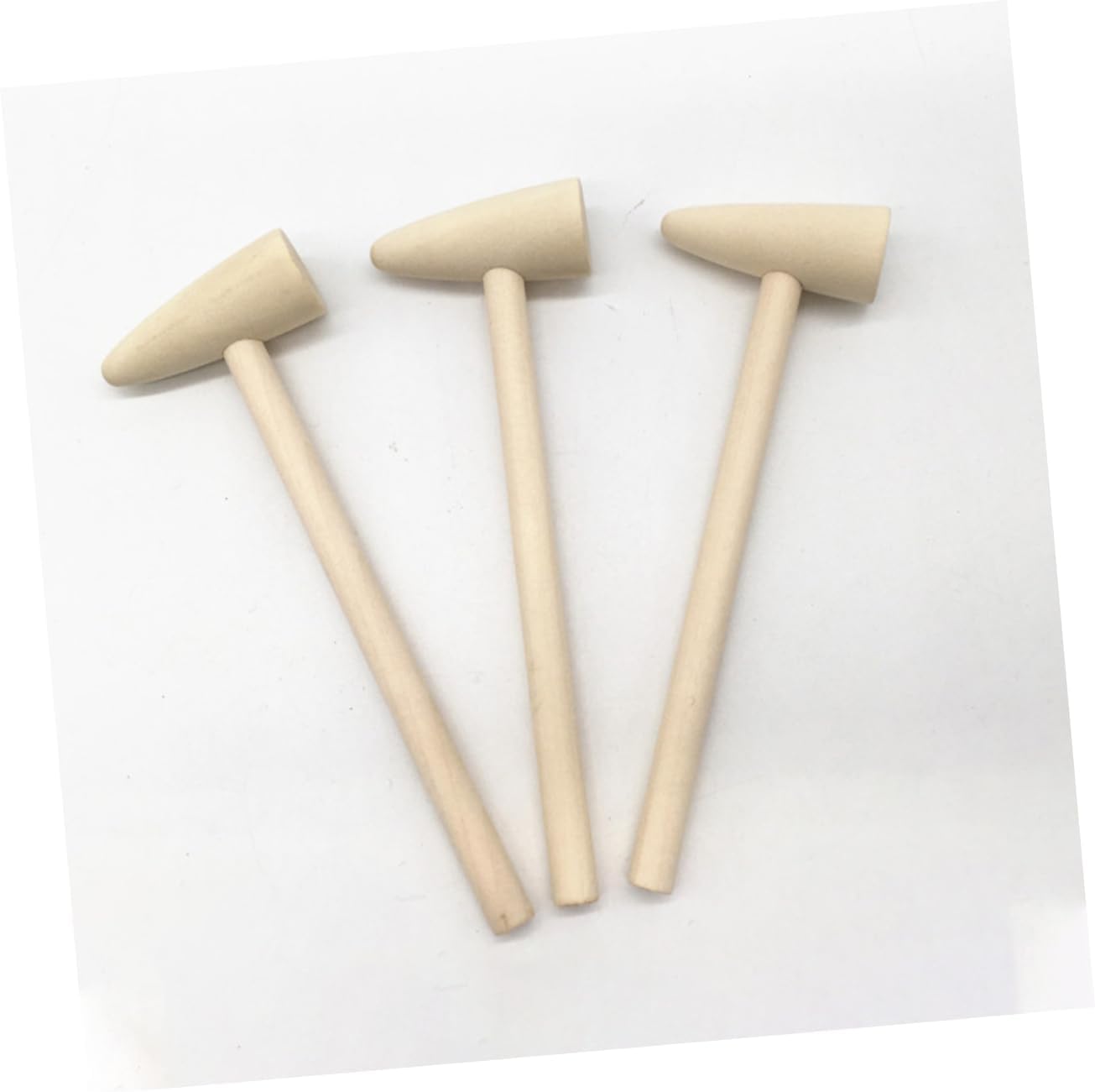 Toyvian Wooden Mini Hammers 15pcs Set for Preschoolers