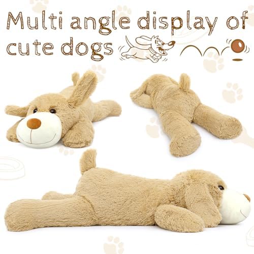 BENINY Giant Dog Plush 32 Inch Cuddly Pillow Toy