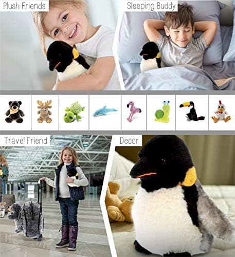 DolliBu Plush Penguin Toy - 7 Inch Huggable Soft Plush