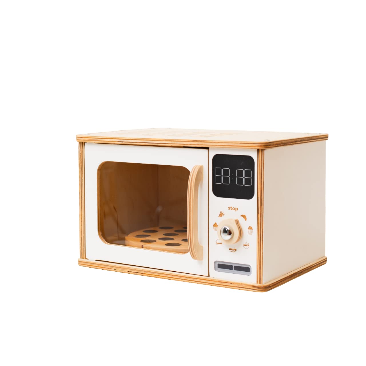 Enjoy The Wood Wooden Microwave Montessori Toy