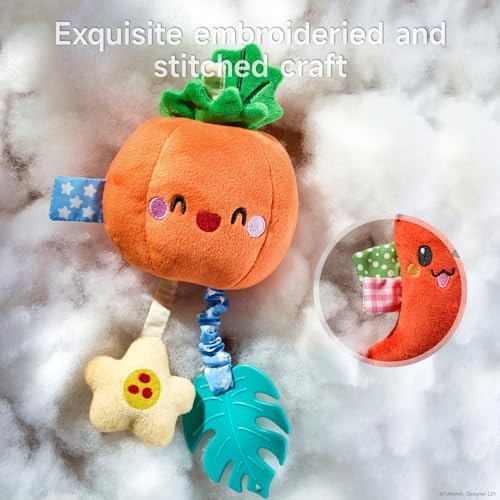 TUMAMA Hanging Baby Toys 4 Pack with Rattle and Teether