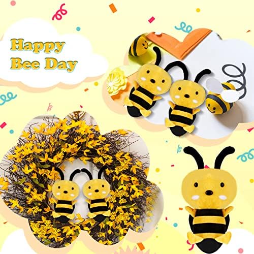 Civaner 2 Pieces Honey Bee Plush Toys 787 Inches