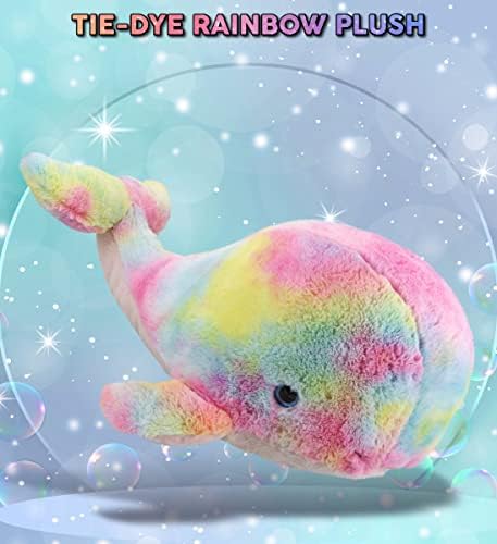 DolliBu Rainbow Whale XL Plush Toy 15 Inches