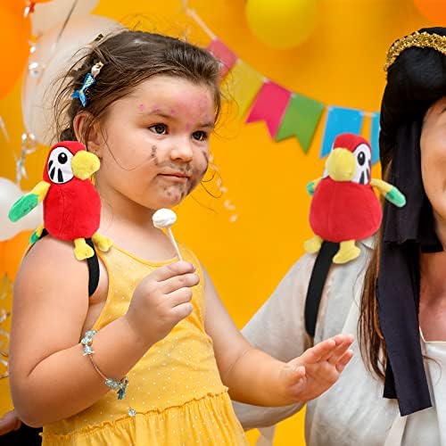 Kathfly 3 Pcs Pirate Parrot Shoulder Prop Costume Toy