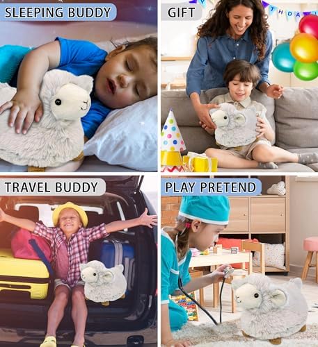 DolliBu White Sheep Plush Toy - 115 Inches