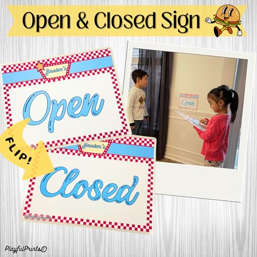 Jolly Juniors Diner Pretend Play Menu Set