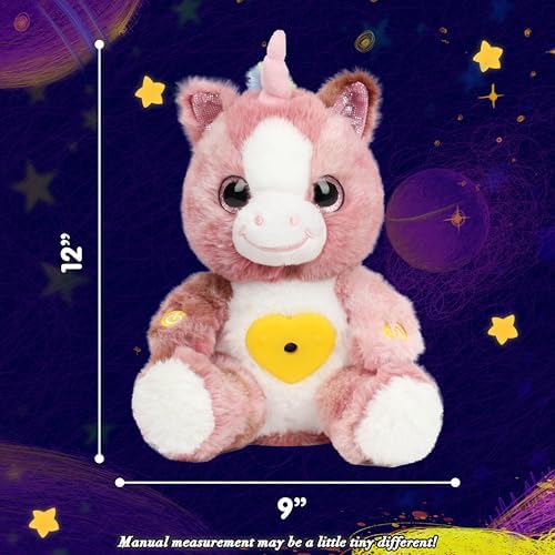 Cuteoy Plush Unicorn Star Projector Night Light