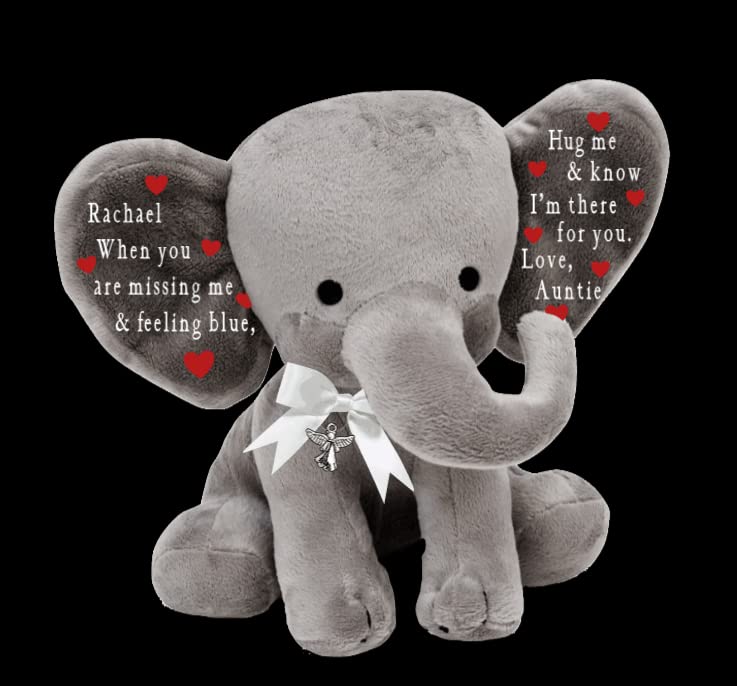Personalized Plush Elephant Comfort Gift for Child