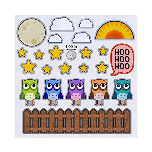 Groovy Giftables 5 or 10 Little Owls Felt Play Art Set