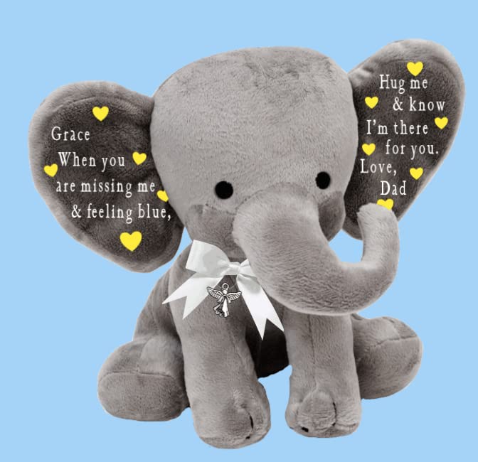 Personalized Plush Elephant Comfort Gift for Child